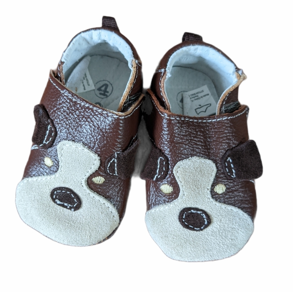 Puppy leather Outbak's baby shoes